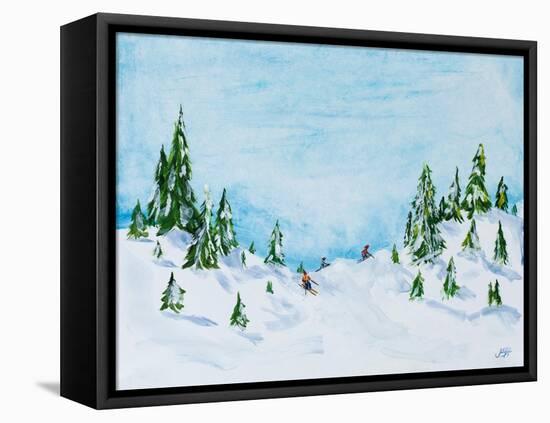 Winter Fun I-Julie DeRice-Framed Stretched Canvas