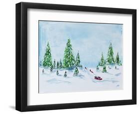 Winter Fun II-Julie DeRice-Framed Art Print