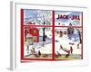 Winter Fun - Jack and Jill, January 1949-Janet Smalley-Framed Giclee Print