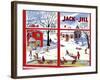 Winter Fun - Jack and Jill, January 1949-Janet Smalley-Framed Giclee Print