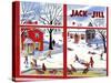 Winter Fun - Jack and Jill, January 1949-Janet Smalley-Stretched Canvas