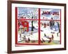 Winter Fun - Jack and Jill, January 1949-Janet Smalley-Framed Giclee Print