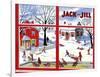 Winter Fun - Jack and Jill, January 1949-Janet Smalley-Framed Giclee Print