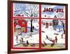 Winter Fun - Jack and Jill, January 1949-Janet Smalley-Framed Giclee Print