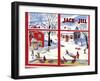 Winter Fun - Jack and Jill, January 1949-Janet Smalley-Framed Premium Giclee Print