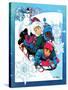 Winter Fun - Jack & Jill-Len Ebert-Stretched Canvas