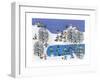 Winter Fun on Pine Hills-Gordon Barker-Framed Giclee Print