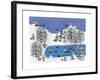 Winter Fun on Pine Hills-Gordon Barker-Framed Giclee Print