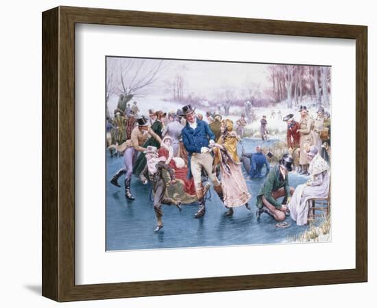 Winter Fun-Frank Dadd-Framed Giclee Print