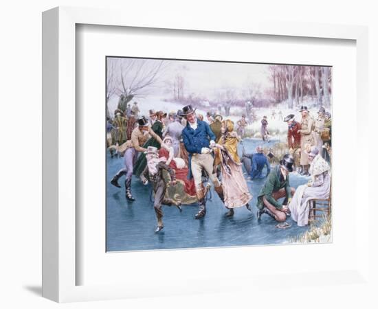 Winter Fun-Frank Dadd-Framed Premium Giclee Print