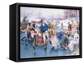 Winter Fun-Frank Dadd-Framed Stretched Canvas