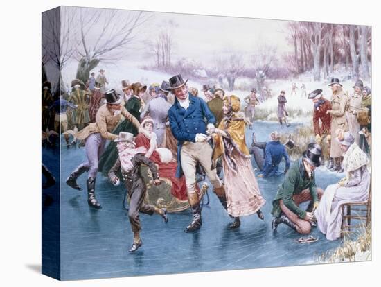 Winter Fun-Frank Dadd-Stretched Canvas