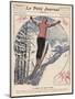 Winter Games at Chamonix: Ski Jumping Ice Hockey and Skating-Andre Galland-Mounted Art Print