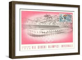 Winter Games, Cortina, 1956-null-Framed Art Print