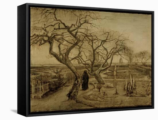 Winter Garden, March 1884-Vincent van Gogh-Framed Stretched Canvas