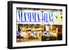 Winter Garden Night - In the Style of Oil Painting-Philippe Hugonnard-Framed Giclee Print