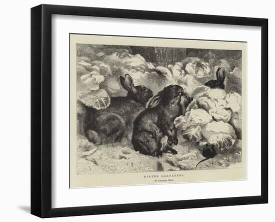 Winter Gardeners-Harrison William Weir-Framed Giclee Print