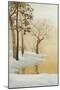 Winter Glow Panel 1-Arnie Fisk-Mounted Art Print