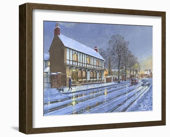 Winter Glow Parish Room Tickhill Yorkshire-Richard Harpum-Framed Art Print