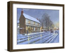 Winter Glow Parish Room Tickhill Yorkshire-Richard Harpum-Framed Art Print