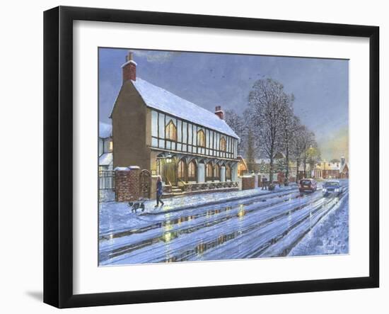 Winter Glow Parish Room Tickhill Yorkshire-Richard Harpum-Framed Art Print