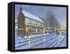 Winter Glow Parish Room Tickhill Yorkshire-Richard Harpum-Framed Stretched Canvas