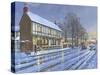 Winter Glow Parish Room Tickhill Yorkshire-Richard Harpum-Stretched Canvas