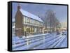 Winter Glow Parish Room Tickhill Yorkshire-Richard Harpum-Framed Stretched Canvas