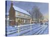 Winter Glow Parish Room Tickhill Yorkshire-Richard Harpum-Stretched Canvas