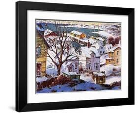 Winter Harbor-Henry Gasser-Framed Art Print