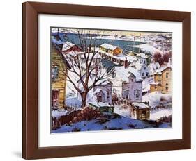 Winter Harbor-Henry Gasser-Framed Art Print