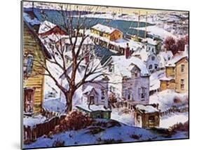 Winter Harbor-Henry Gasser-Mounted Art Print