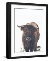 Winter Highland Cow-Leah Straatsma-Framed Art Print