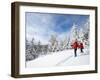 Winter Hiking on Mount Cardigan, Clark Trail, Canaan, New Hampshire, USA-Jerry & Marcy Monkman-Framed Photographic Print