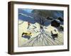 Winter Hillside, Morzine, France-Andrew Macara-Framed Giclee Print