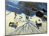 Winter Hillside, Morzine, France-Andrew Macara-Mounted Giclee Print