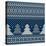 Winter Holiday Seamless Knitted Pattern with Christmas Trees-Atelier_Agonda-Stretched Canvas