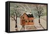 Winter House-Karla Gerard-Framed Stretched Canvas