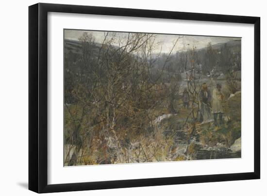 Winter Hunt-Ivan Fyodorovich Kolesnikov-Framed Giclee Print