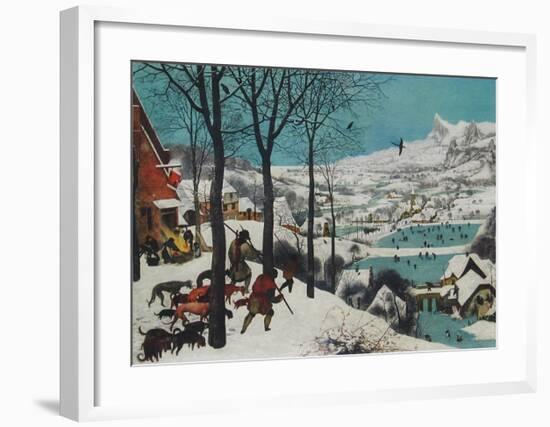 Winter, Hunters in the Snow-Pieter Bruegel the Elder-Framed Collectable Print