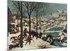 Winter, Hunters in the Snow-Pieter Bruegel the Elder-Mounted Collectable Print