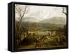 Winter: Hunting in Persano Reserve-Jacob Philipp Hackert-Framed Stretched Canvas