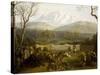 Winter: Hunting in Persano Reserve-Jacob Philipp Hackert-Stretched Canvas