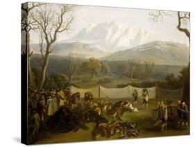 Winter: Hunting in Persano Reserve-Jacob Philipp Hackert-Stretched Canvas