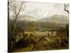 Winter: Hunting in Persano Reserve-Jacob Philipp Hackert-Stretched Canvas