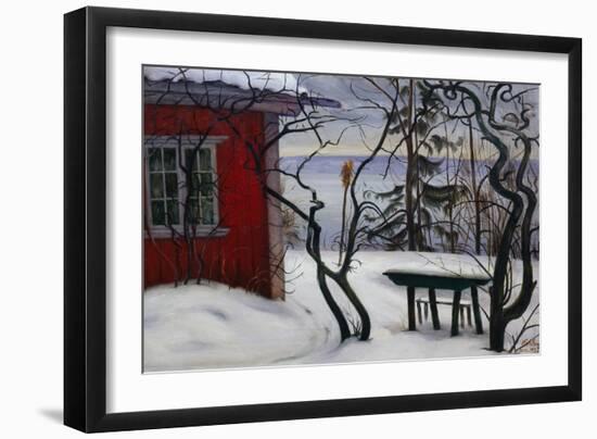 Winter, Hvalsbakken, 1926-Harald Oscar Sohlberg-Framed Giclee Print