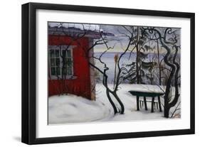 Winter, Hvalsbakken, 1926-Harald Oscar Sohlberg-Framed Giclee Print