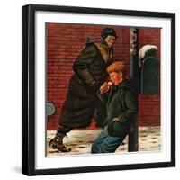 "Winter Ice Cream Cone," February 8, 1947-Stevan Dohanos-Framed Giclee Print