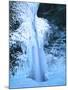 Winter ice hangs on Horsetail Falls, Columbia River Gorge National Scenic Area, Multnomah County...-null-Mounted Photographic Print