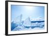 Winter Ice Landscape on Lake Baikal-Tiplyashin Anatoly-Framed Photographic Print